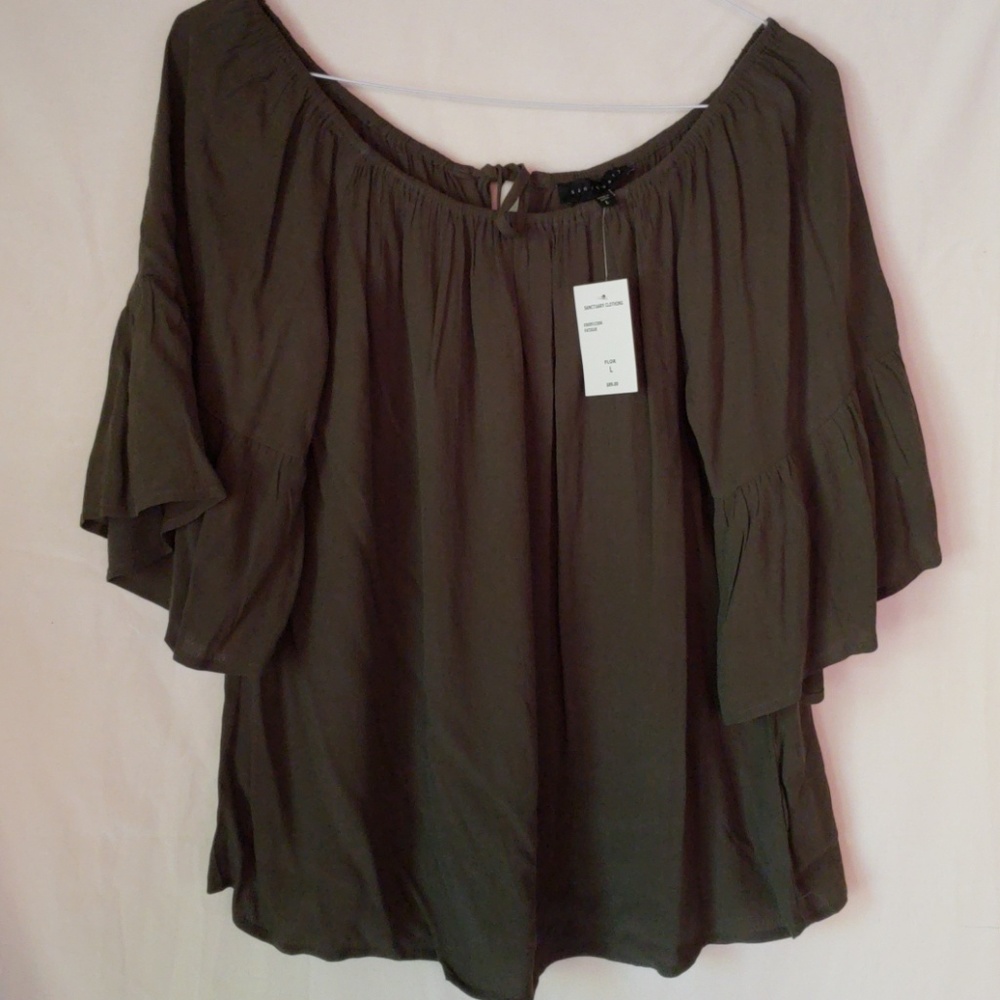 Dark Olive Green blouse from Sanctuary Clothing
